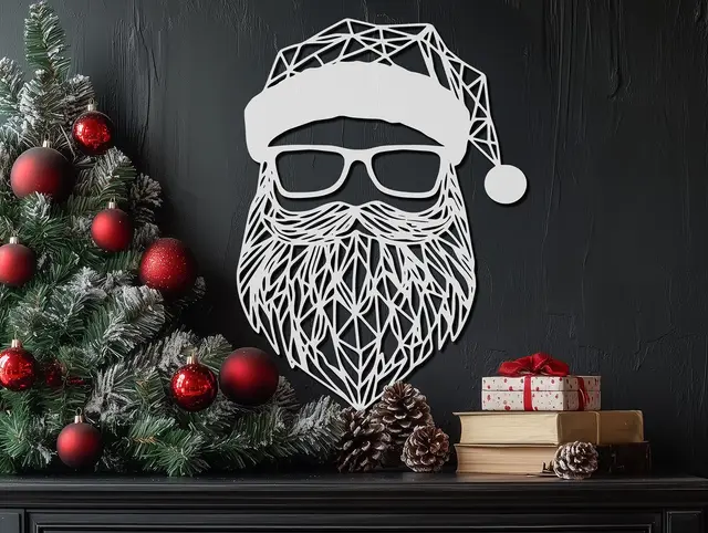 Santa Claus Geometric Design — modelo 3D