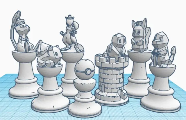 Pokemon Chess — modelo 3D