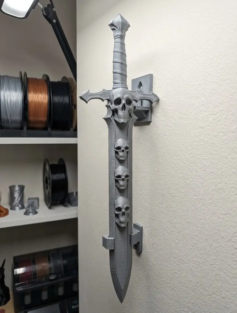 sword with skulls — modelo 3D
