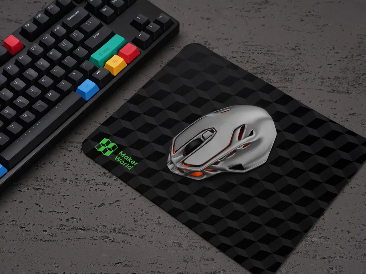 Wireless Mouse 002 — modelo 3D