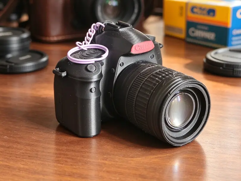单反相机佳能60D微缩挂件 — modelo 3D