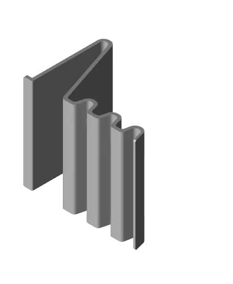 Wave Phone Stand v1 — modelo 3D