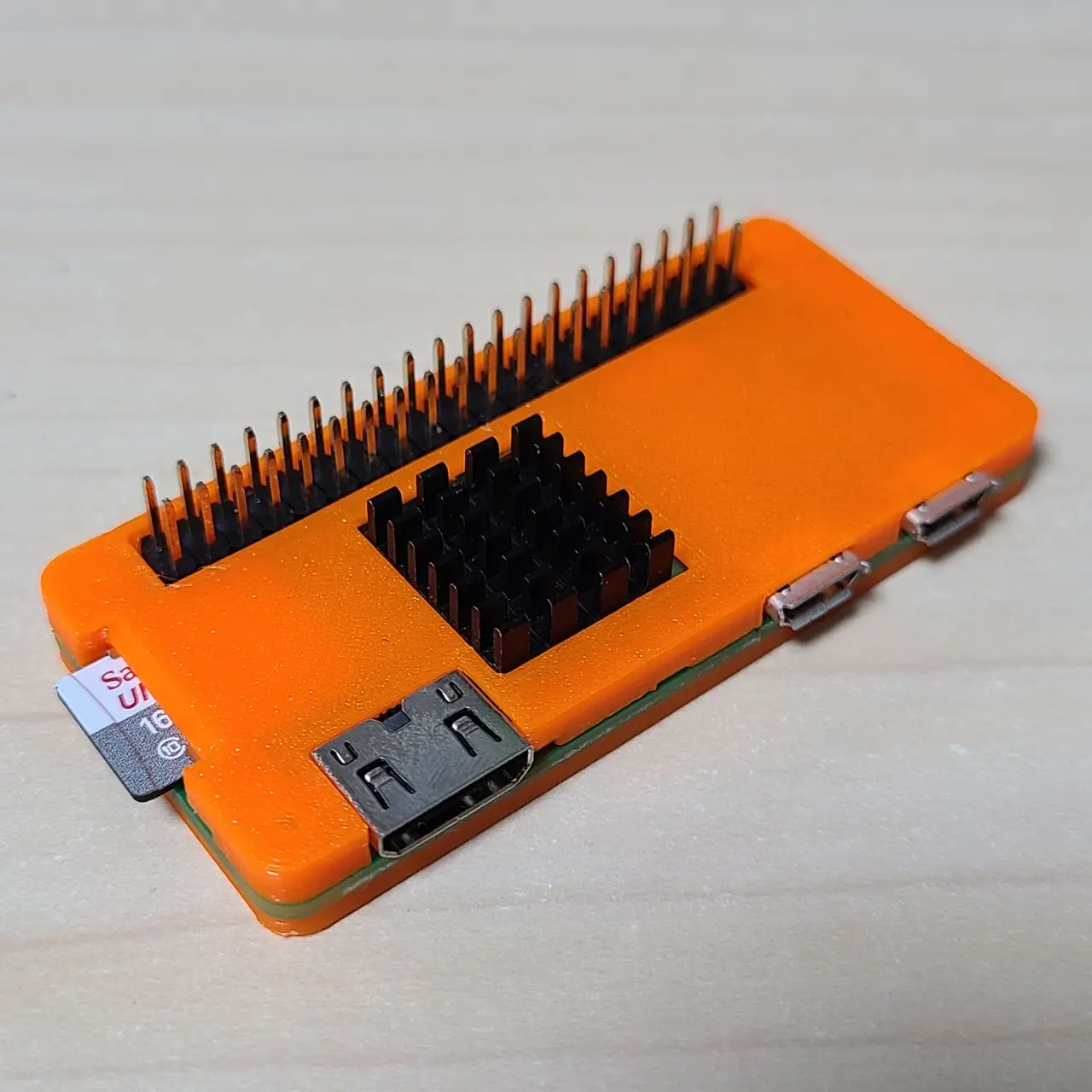 Slim Raspberry Pi Zero WH / Zero 2 W Case — modelo 3D