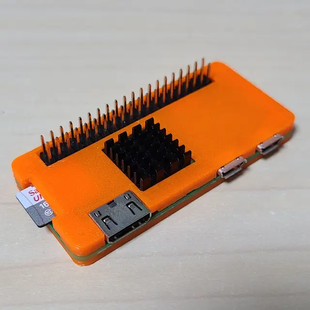 Slim Raspberry Pi Zero WH / Zero 2 W Case — modelo 3D