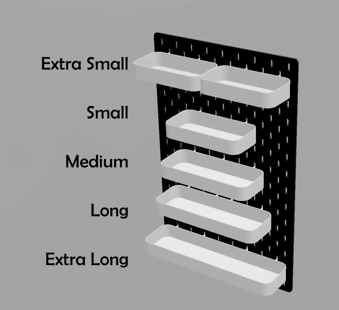 Ikea Skadis Shelf / Tray — modelo 3D