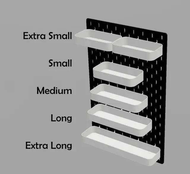 Ikea Skadis Shelf / Tray — modelo 3D