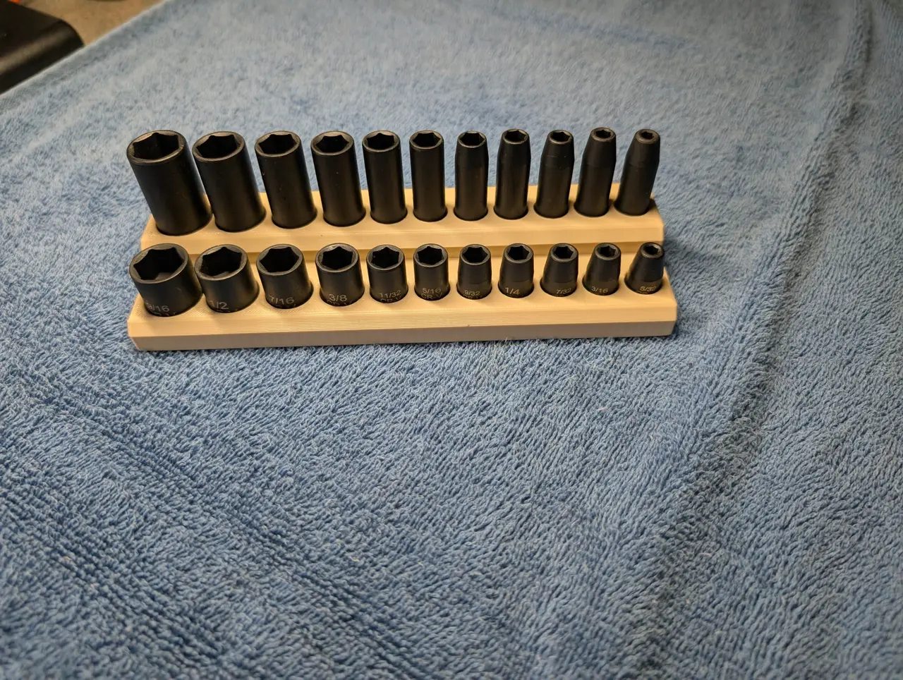 Imperial 1/4" Drive Socket Organizer — modelo 3D