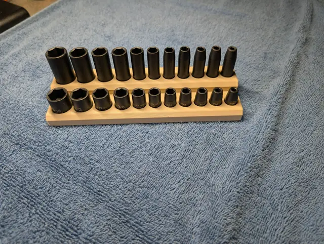 Imperial 1/4" Drive Socket Organizer — modelo 3D