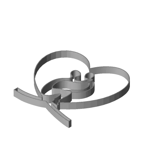 Simple Quick Mother and Child Ornament — modelo 3D