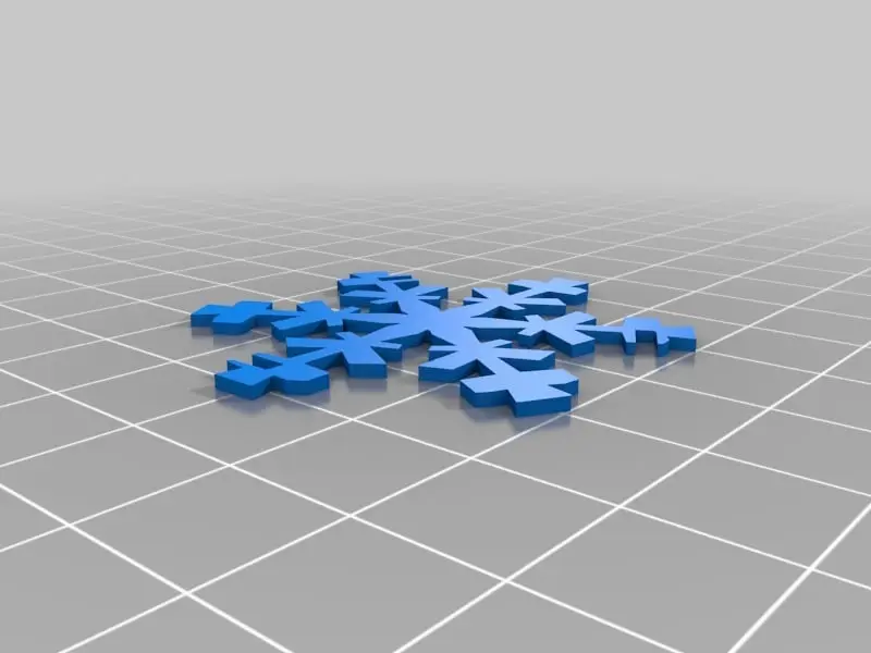 Snowflake Icosahedron Ornament — modelo 3D