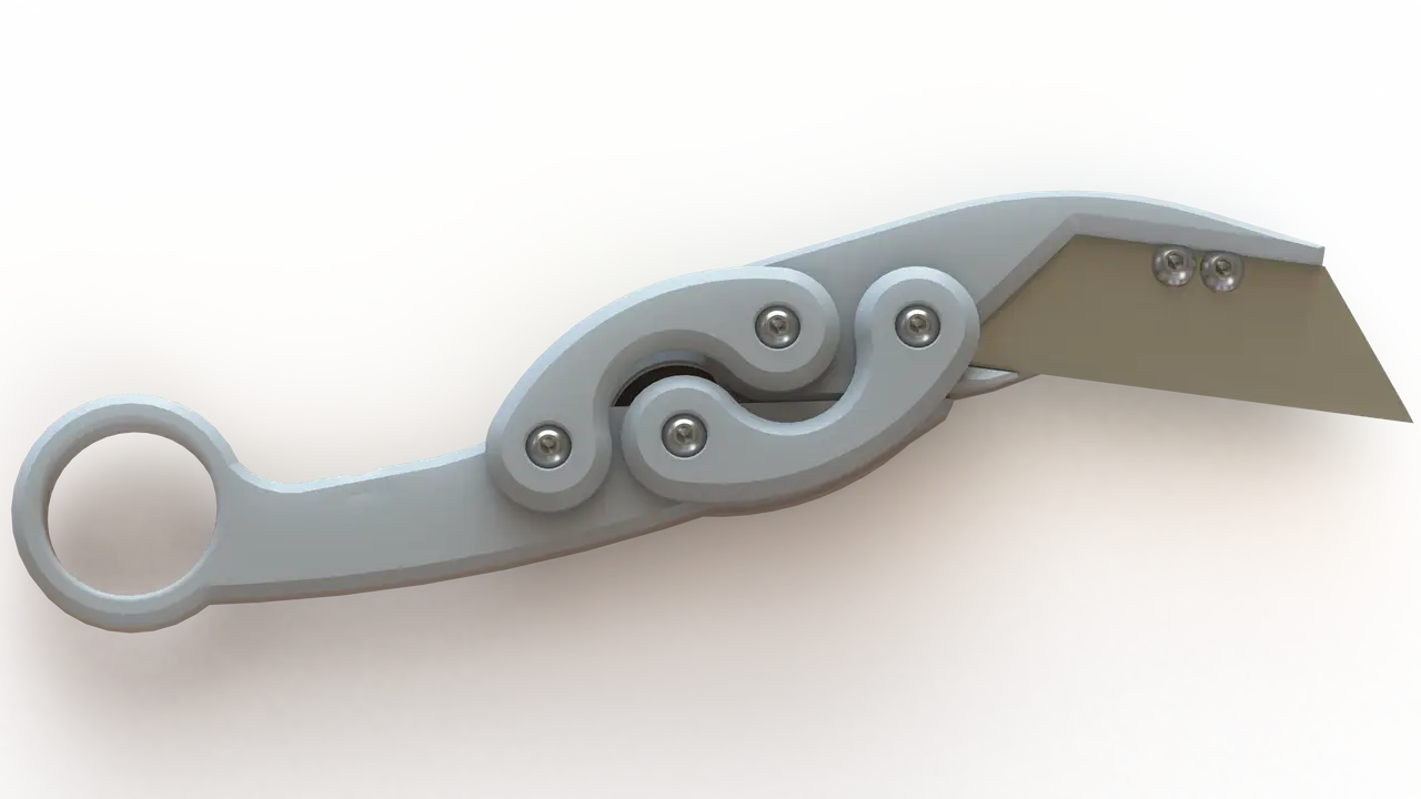 Retracc: The Retractable Karambit Knife [Now With Magnets!!] — modelo 3D