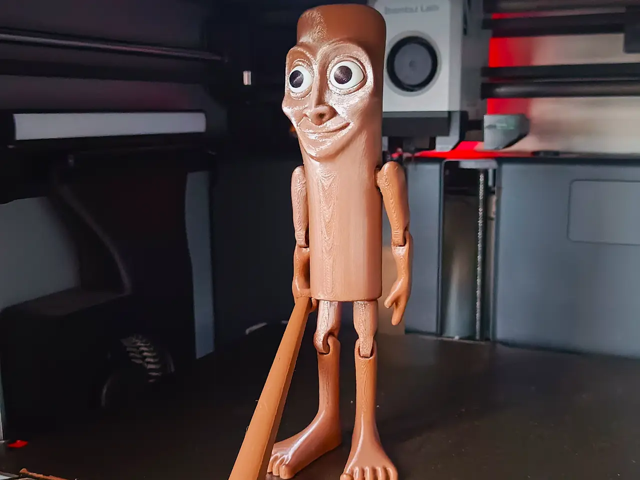 Tung tung tung sahur articulated toy — modelo 3D