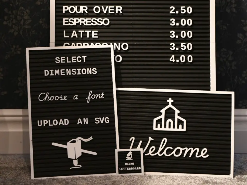 Letter Board and sign board Maker — modelo 3D