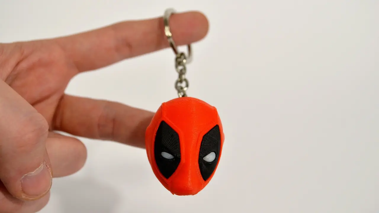 Deadpool Head Keychain — modelo 3D