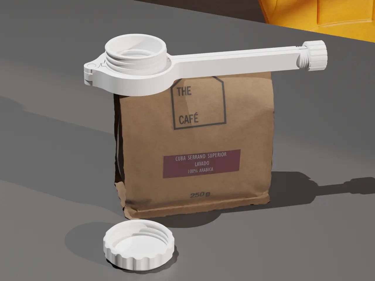 Functional bag clip screw — modelo 3D