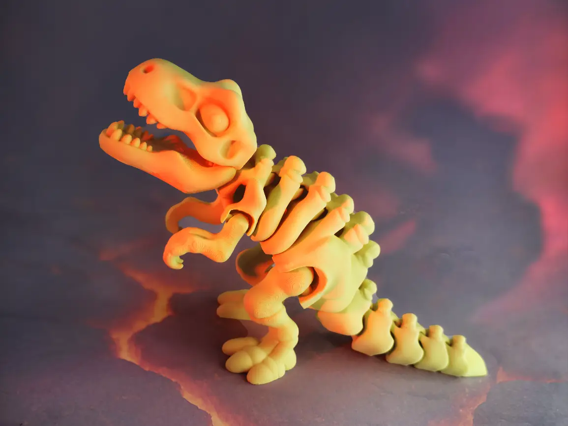 Flexi Skeleton T-Rex Dinosaur — modelo 3D