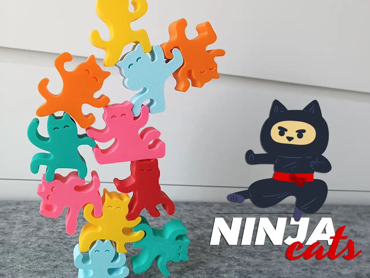 Ninja Cats Stacking Game — modelo 3D