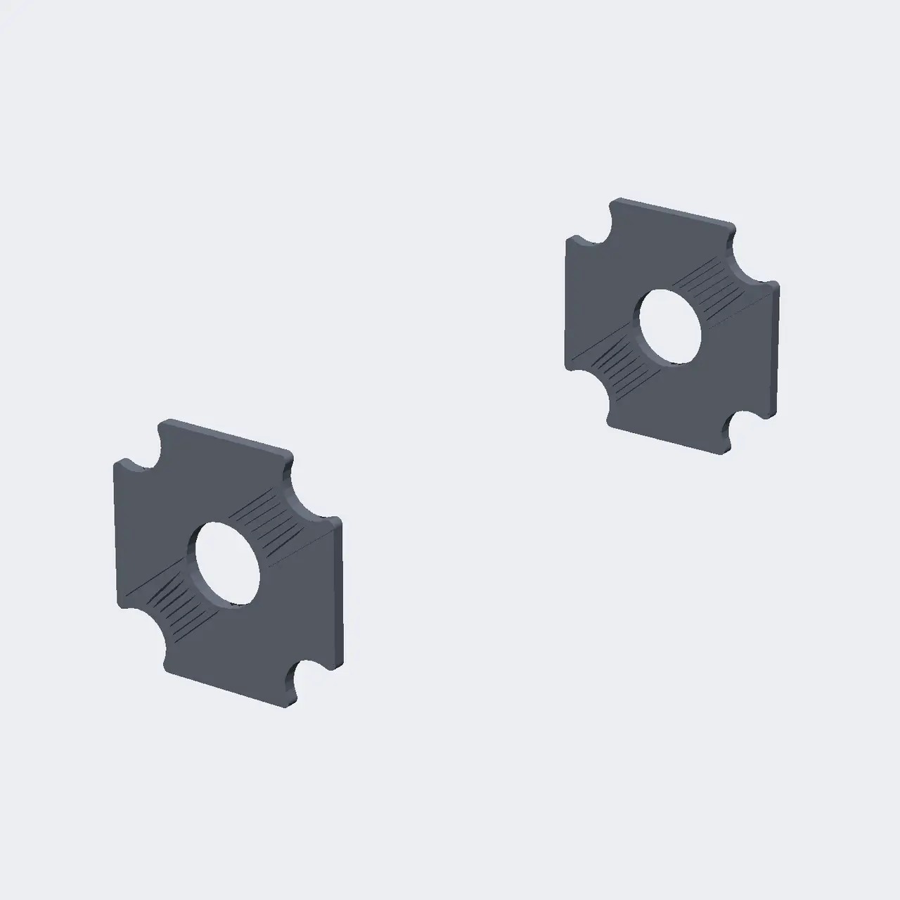 GHOST Sensor Mount Kit: AS5600 spacers + ESP32-S3-Zero mounts — modelo 3D