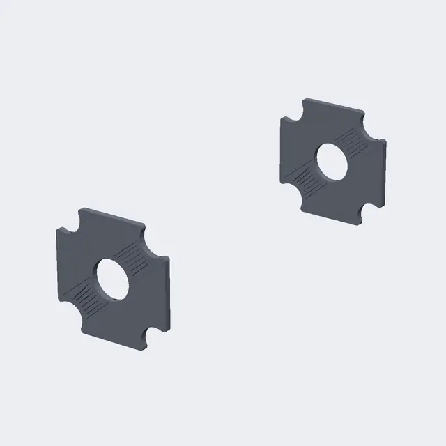 GHOST Sensor Mount Kit: AS5600 spacers + ESP32-S3-Zero mounts — modelo 3D