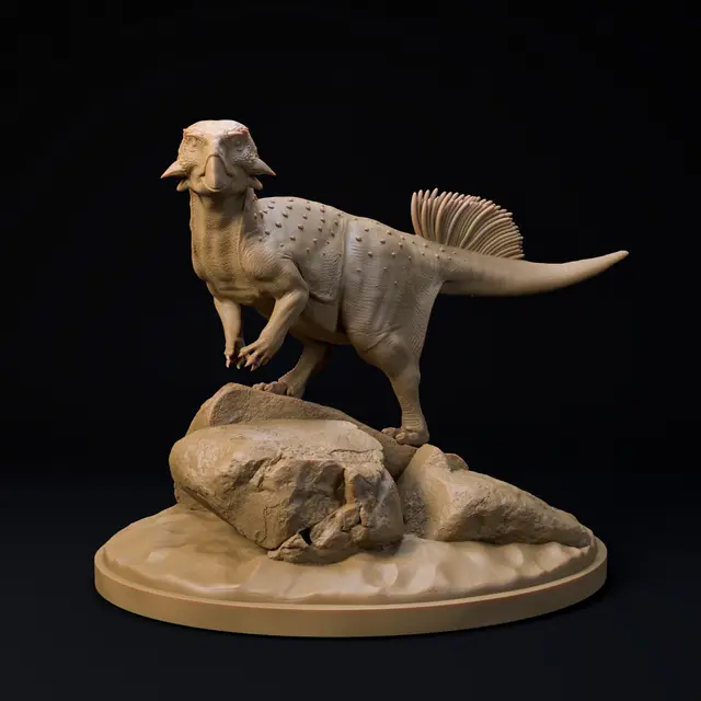 Psittacosaurus 1-20 scale pre-supported dinosaur FREE model — modelo 3D