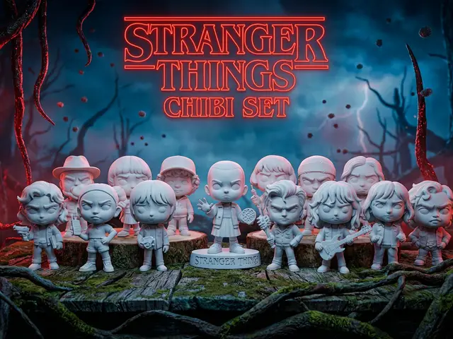 Stranger Things - Chibi Set — modelo 3D