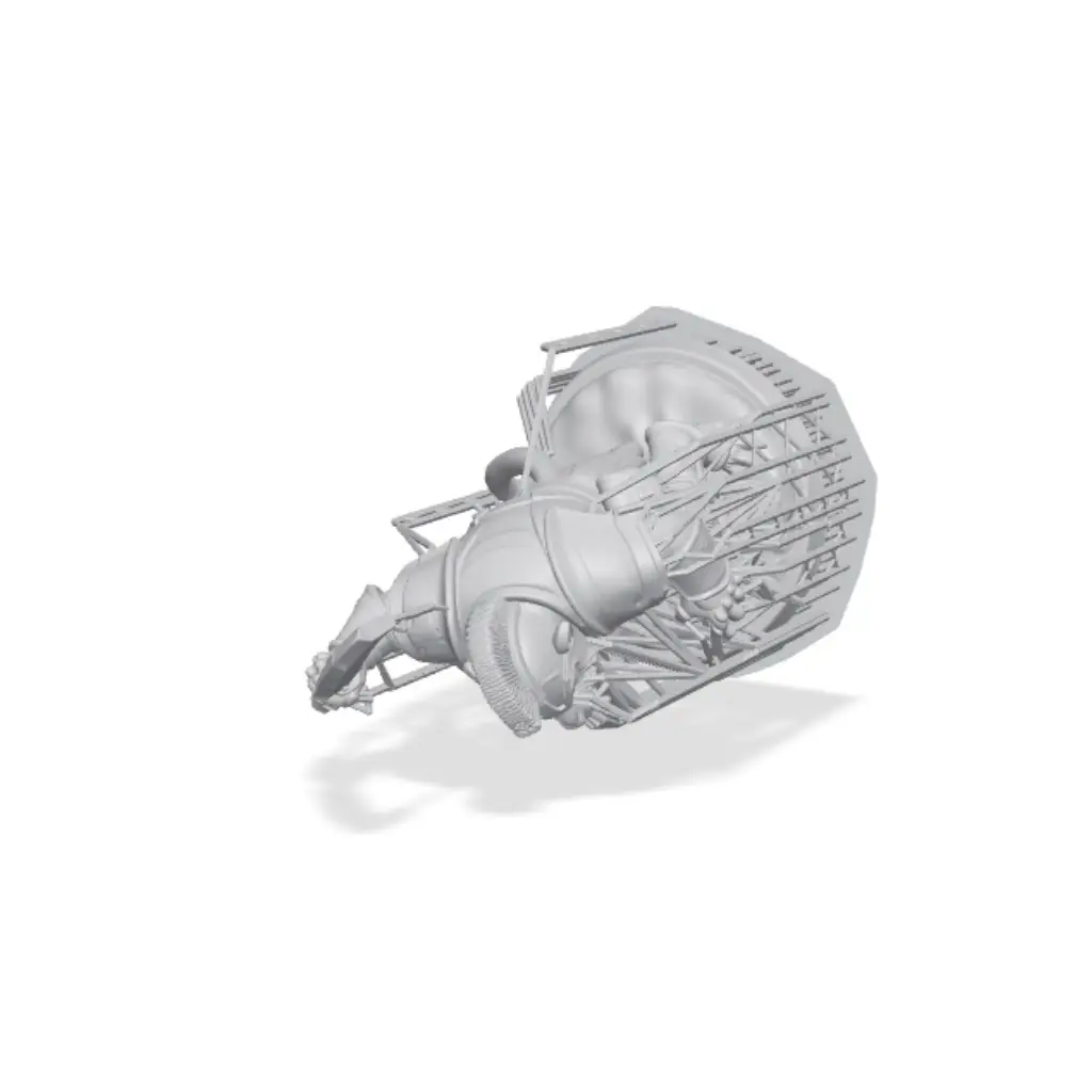 Heavy Armored Ratfolk Warrior Fantasy Miniature — modelo 3D