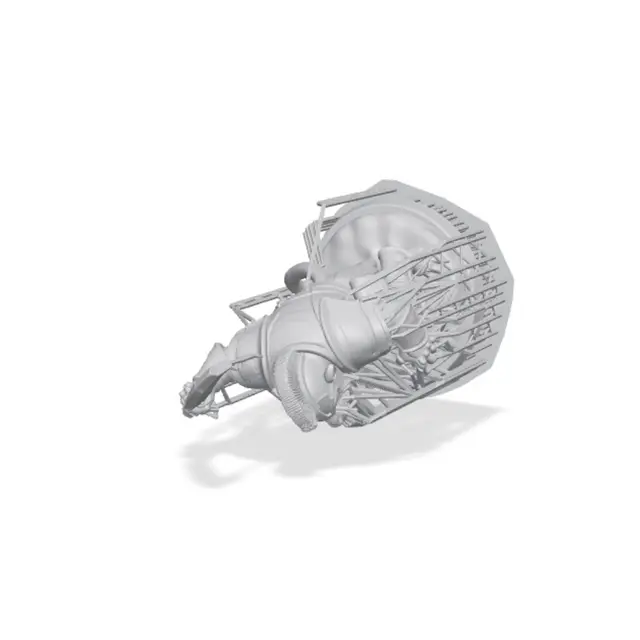 Heavy Armored Ratfolk Warrior Fantasy Miniature — modelo 3D