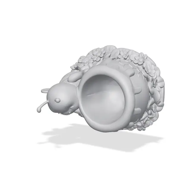 Bee Happy Honey Pot Desk Holder Planter — modelo 3D