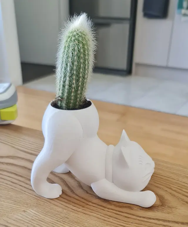 Cat Cactus Pot — modelo 3D