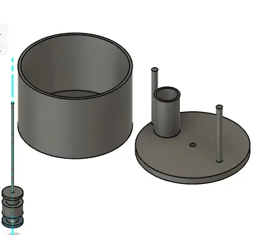 Stirling engine — modelo 3D