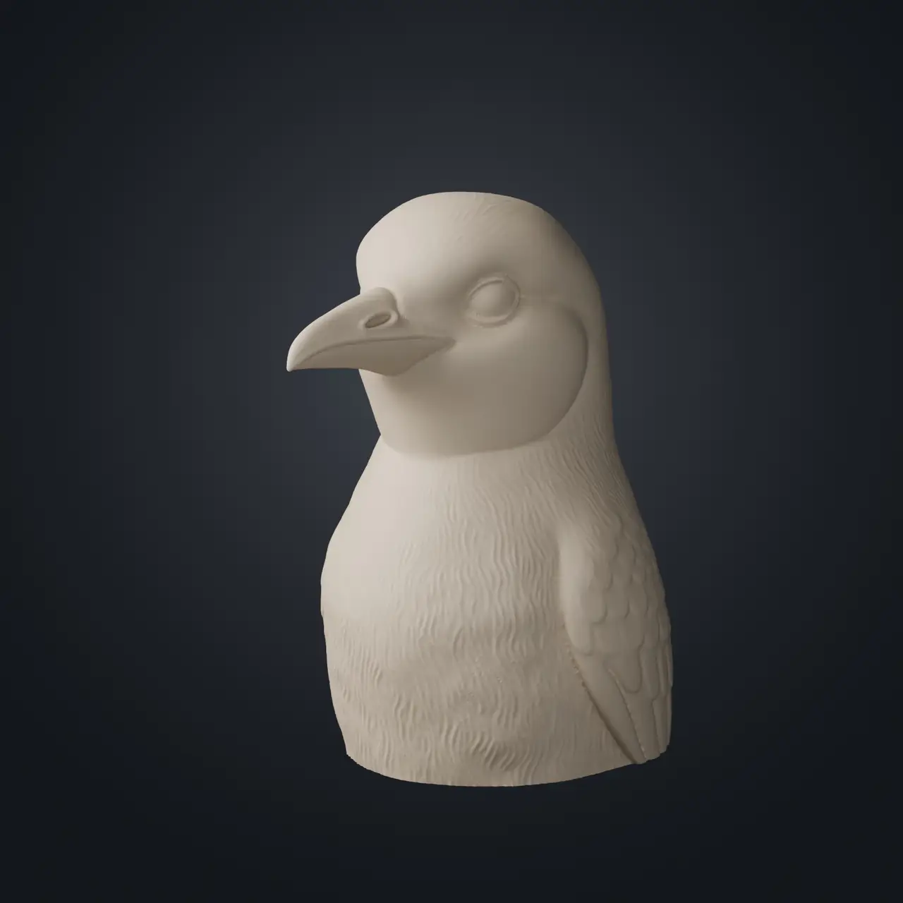 Penguin Bust 3D Print STL — modelo 3D