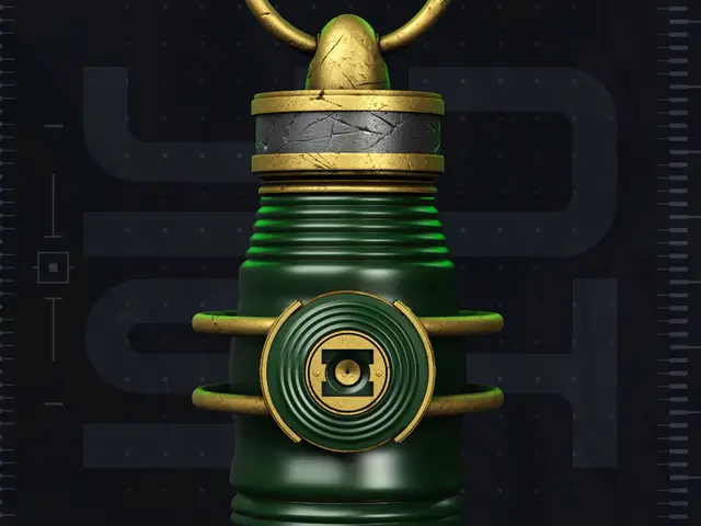Green Lantern Show Lantern 3D Printer STL File — modelo 3D