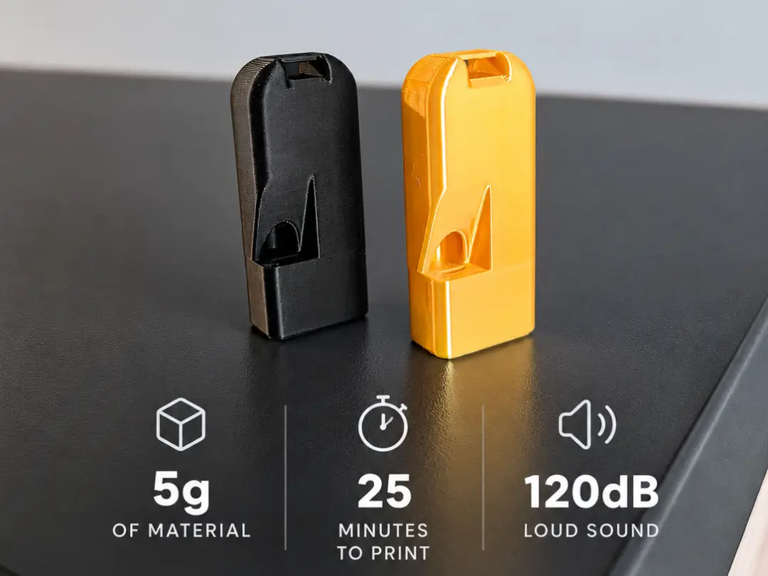 Mini Emergency Loud Whistle — modelo 3D