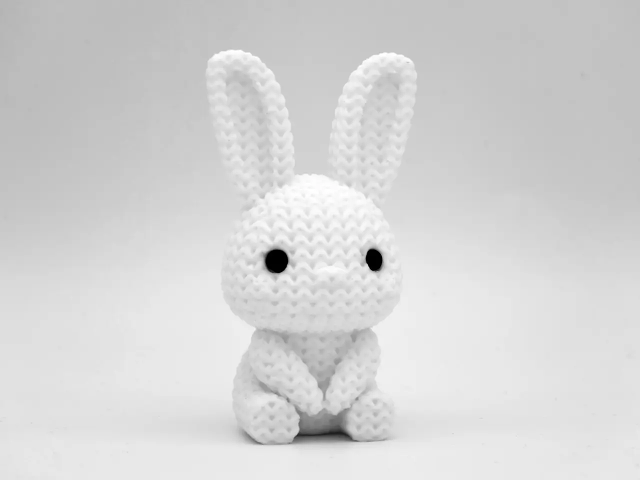 Knitted Easter Bunny Rabbit — modelo 3D