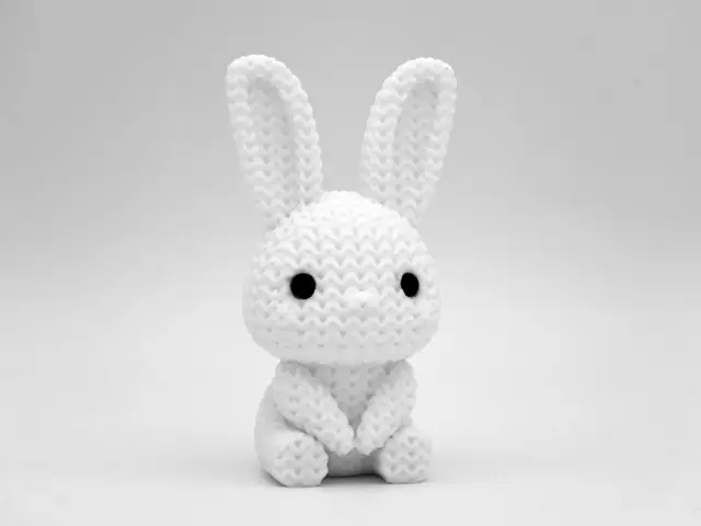 Knitted Easter Bunny Rabbit — modelo 3D