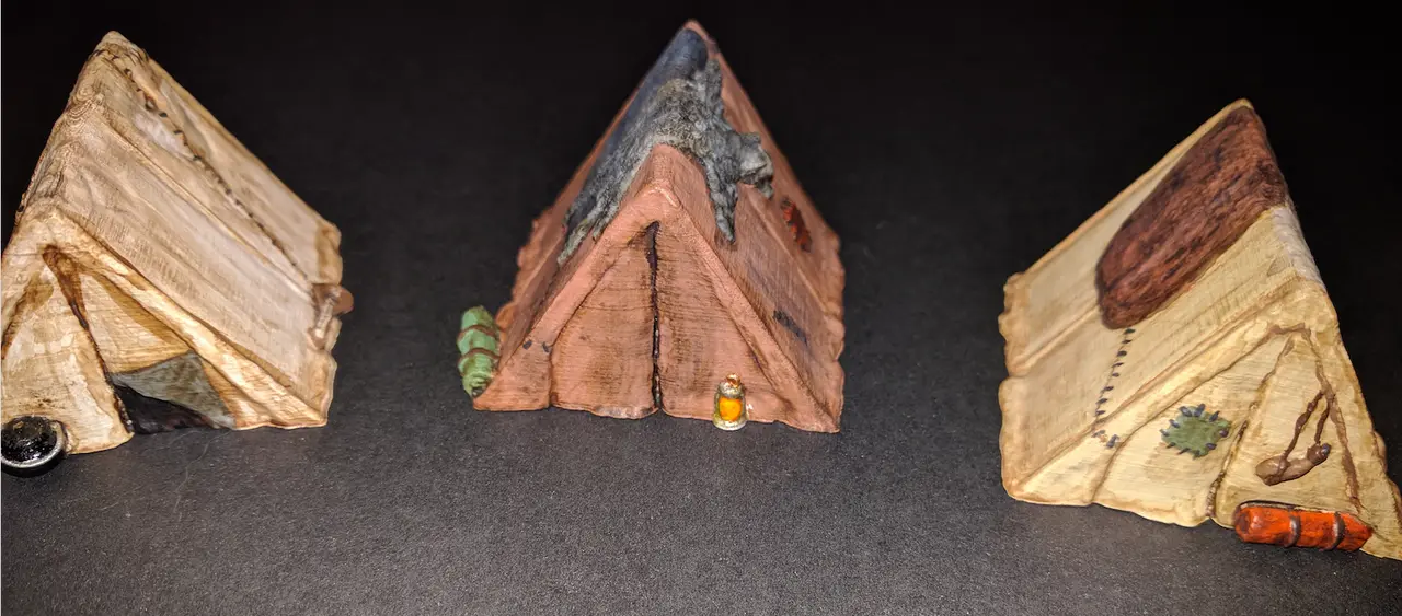 Adventurer's Camp - Tents - 28mm gaming — modelo 3D