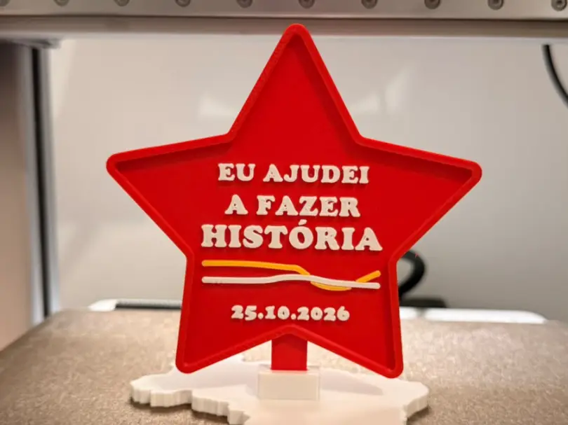 Troféu democracia — modelo 3D