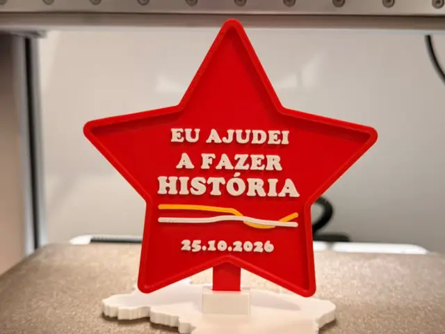 Troféu democracia — modelo 3D