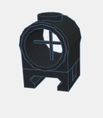 AIM OP-V4 Picatinny Sight (No-Hardware) — modelo 3D