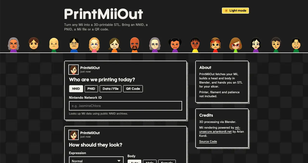 PrintMiiOut - 3D Print Your Mii — modelo 3D