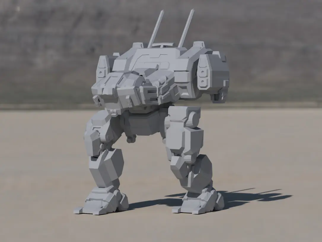 JR6-F Jenner for Battletech — modelo 3D