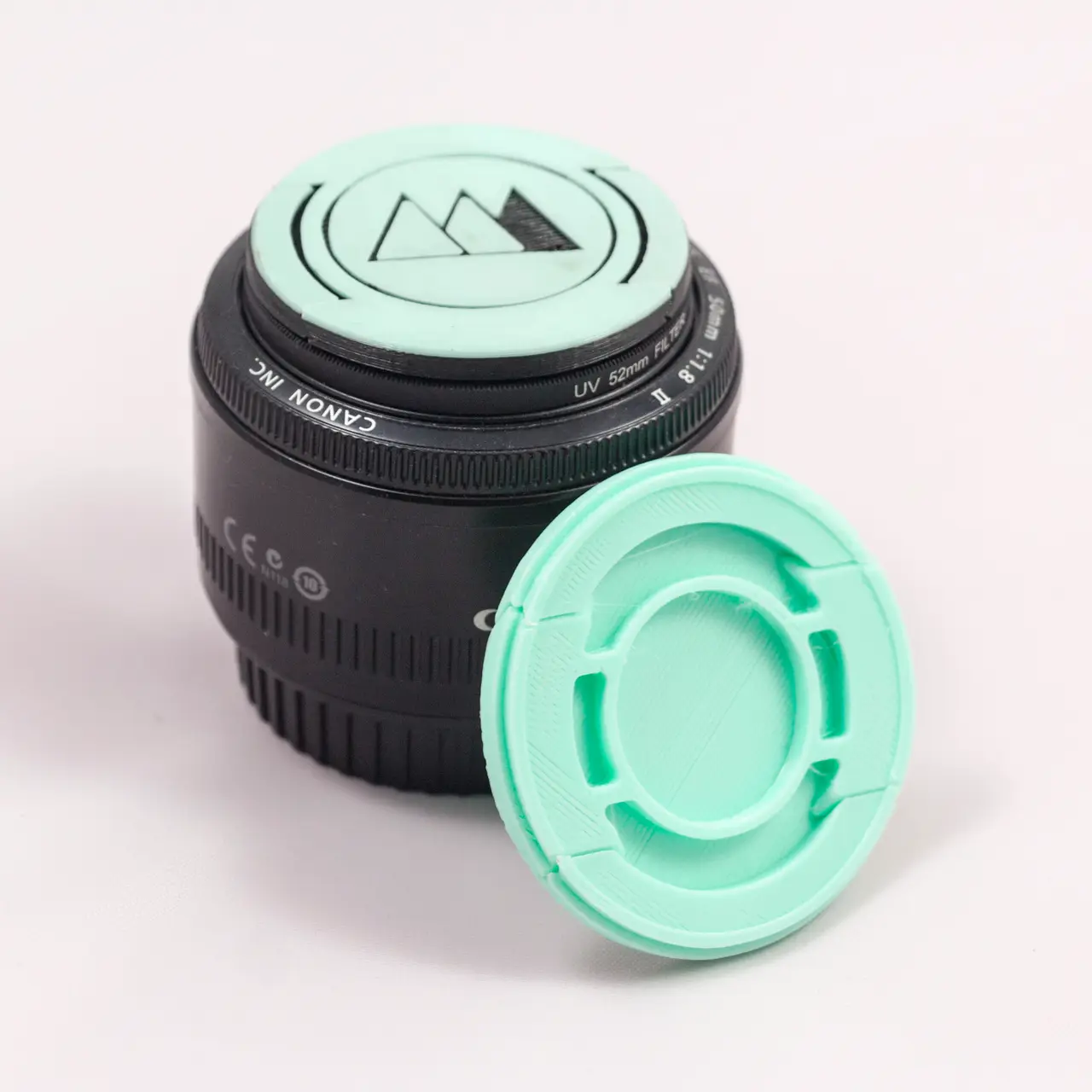 Print-in-Place DSLR Lens Cap (43->95mm) — modelo 3D