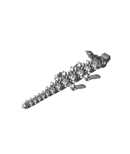 Articulated baby crystal dragon.stl — modelo 3D
