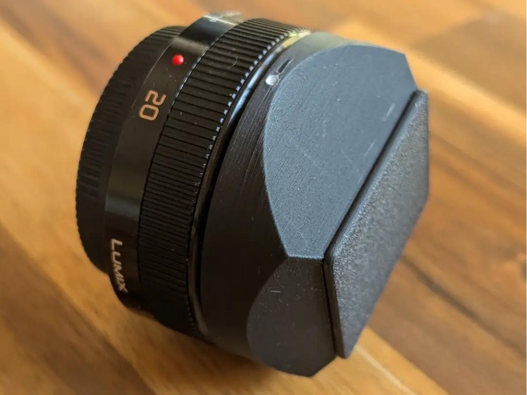 Square Lens Hood for Lumix 20mm f1.7 V1+2 - M43 — modelo 3D