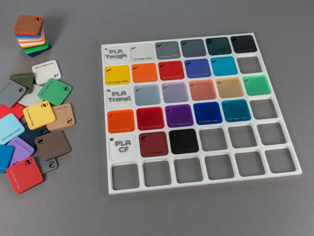 Filament Sample Holder – Swatch Plate Grid — modelo 3D