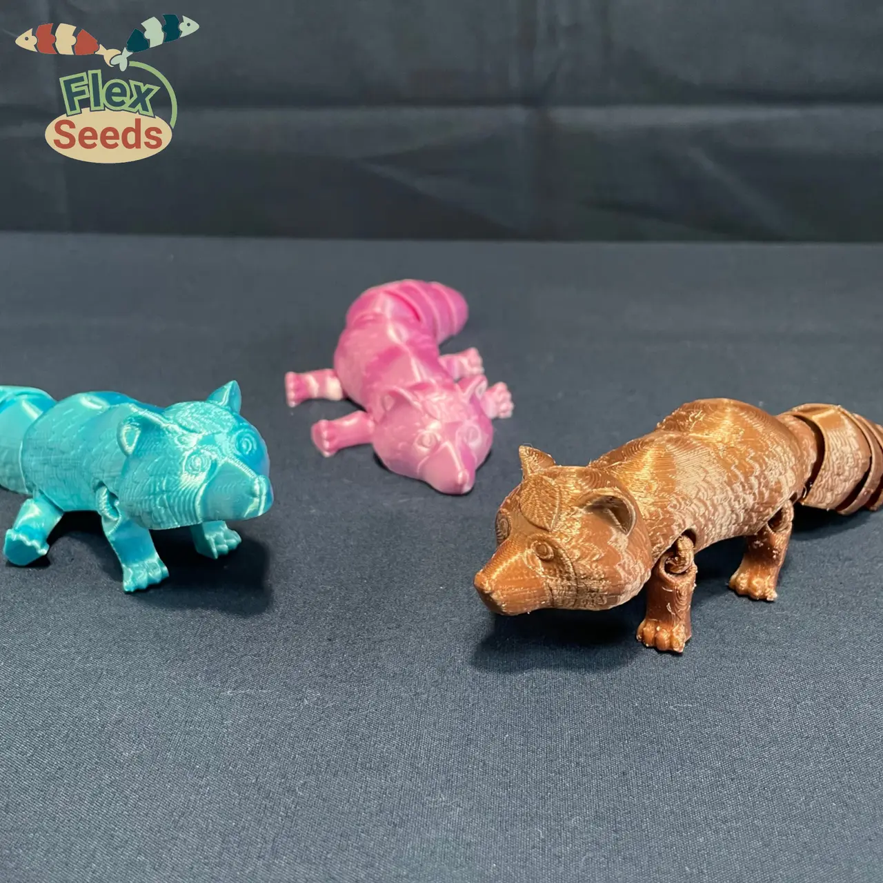 Flexi Tanuki Assembly Kit (Print-in-place) — modelo 3D