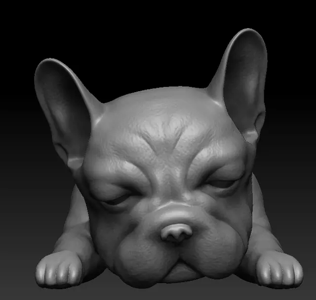 bull dog — modelo 3D
