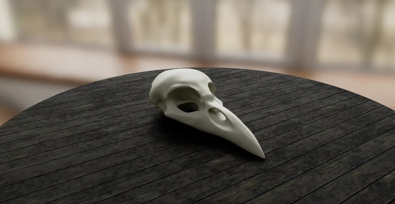 Crow Skull Pendant — modelo 3D