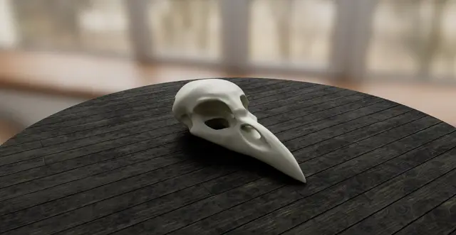 Crow Skull Pendant — modelo 3D