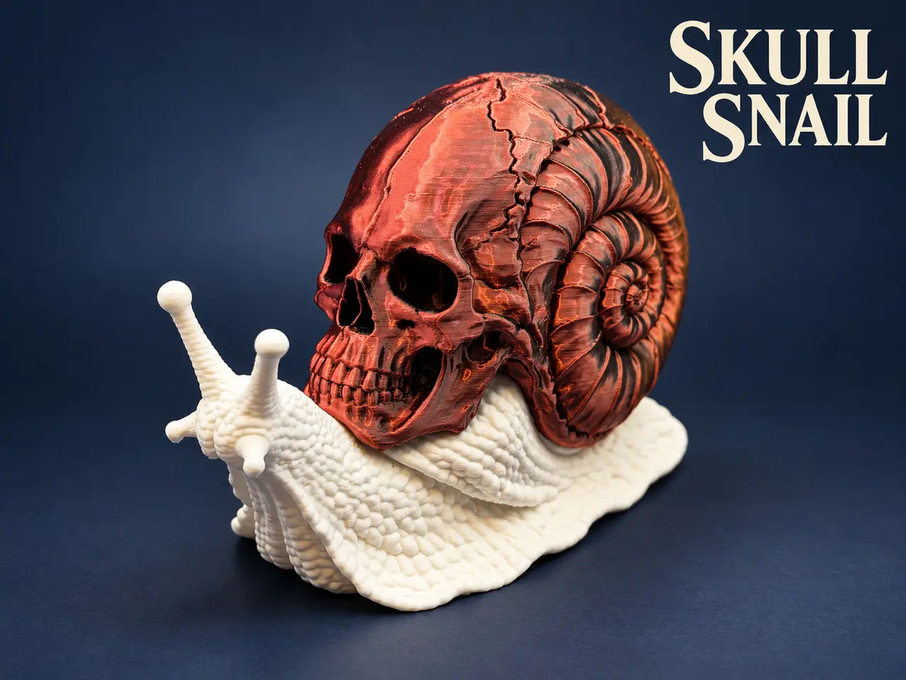 Skull Snail – Gothic Halloween Decor — modelo 3D